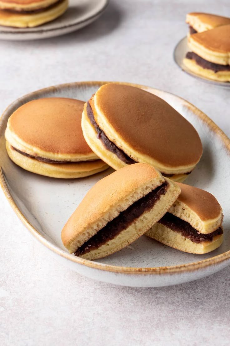 Japanese sweet-filled pancakes