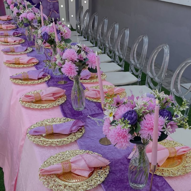 PURPLE FLOWER VASE FOR DECORATION