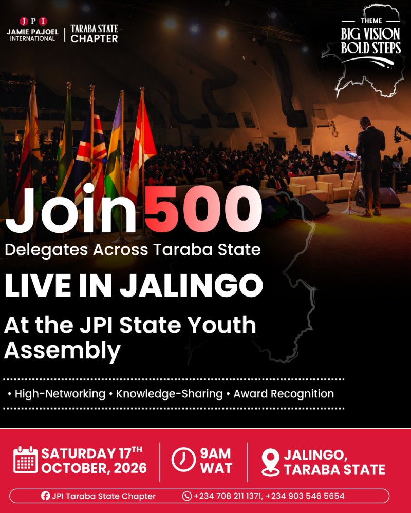 BIG VISION, BOLD STEPS- JPI STATE YOUTH ASSEMBLY 2026