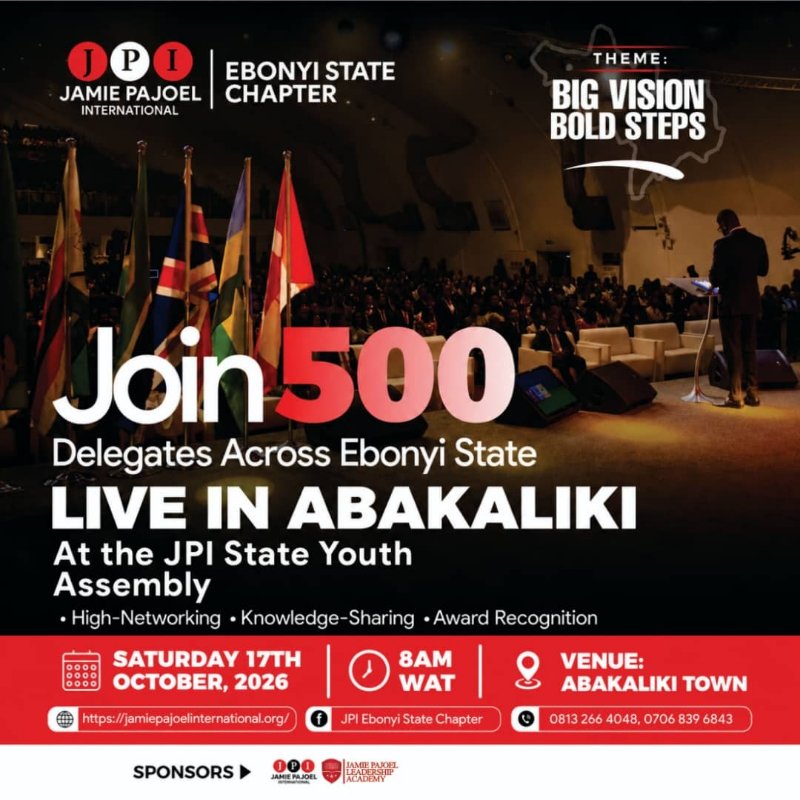 JPI EBONYI STATE YOUTH ASSEMBLY 2026